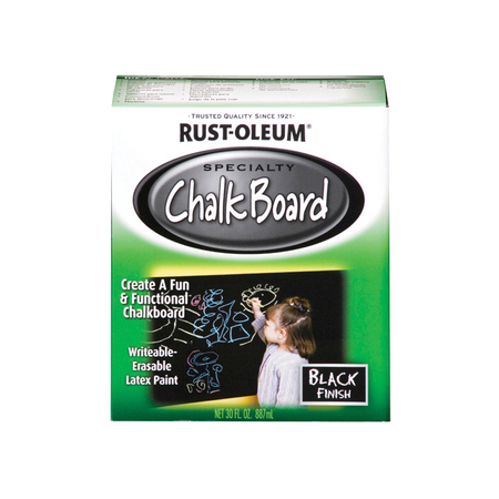 RUST-OLEUM Chalkboard Paint, Black, 30 oz 206540